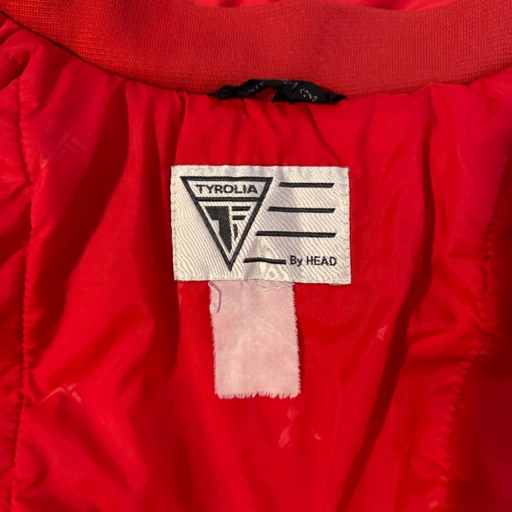 Vintage Tyrolia Bright Red 90's Puffy Ski Jacket - Picture 12 of 12